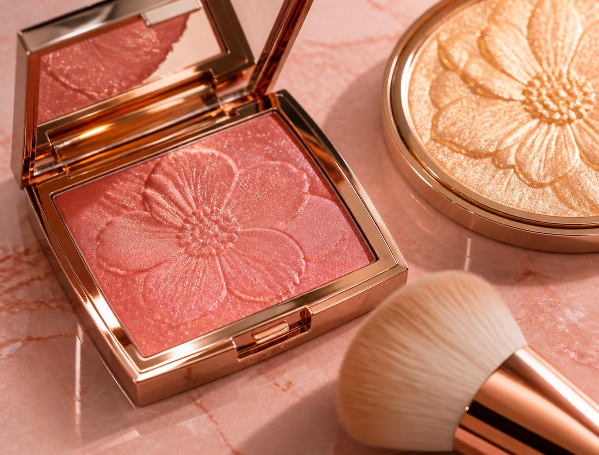 Blush e iluminador